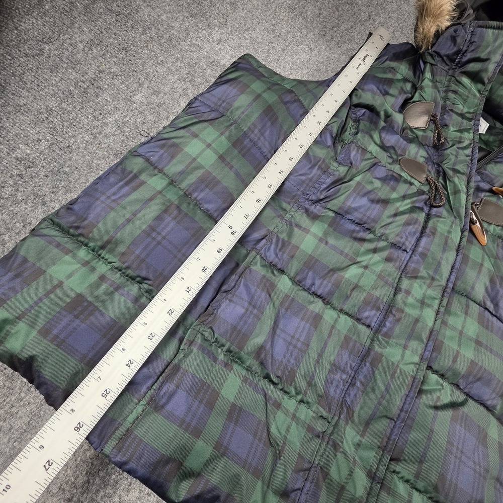 Charter Club Women's 3X Puffer Vest Blackwatch Plaid Quilted Hooded Green Tartan - Picture 11 of 11